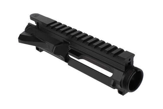 Fortis Manufacturing stripped billet AR-15 upper receiver accepts standard forward assists and ejection port doors.